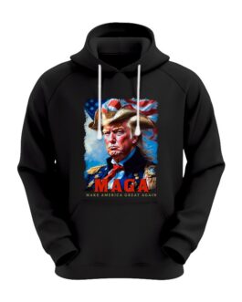 Donald Trump As Patriot MAGA Hoodies